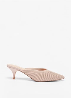 Women Slip On Mules with Kitten Heels