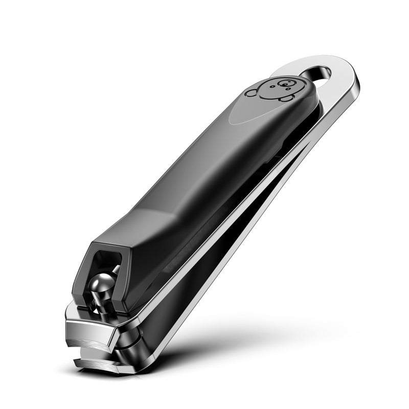 FVION Baby Nail Clippers - Stainless Steel Kids Nail Clippers Trimmer, Small Jaw Children Fingernail Clippers for Toddler, Infant, Babies - Safe Nail Grooming Tool - Black - Image 1