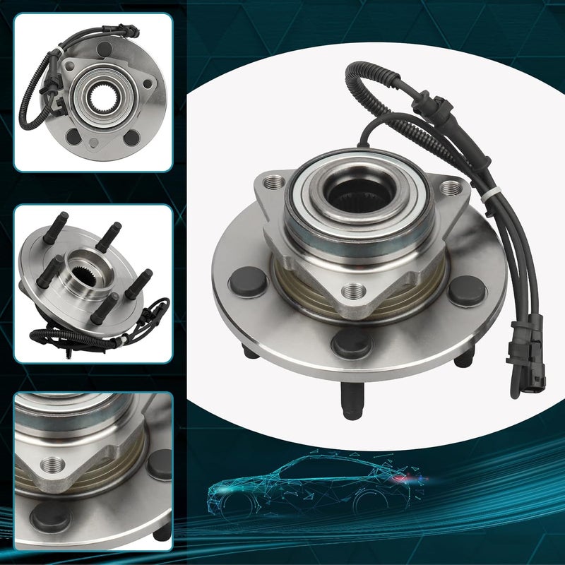 IRONTEK 515126 Front Wheel Hub Bearing Assembly for 2009-2011 Dodge RAM 1500 with ABS - Image 3