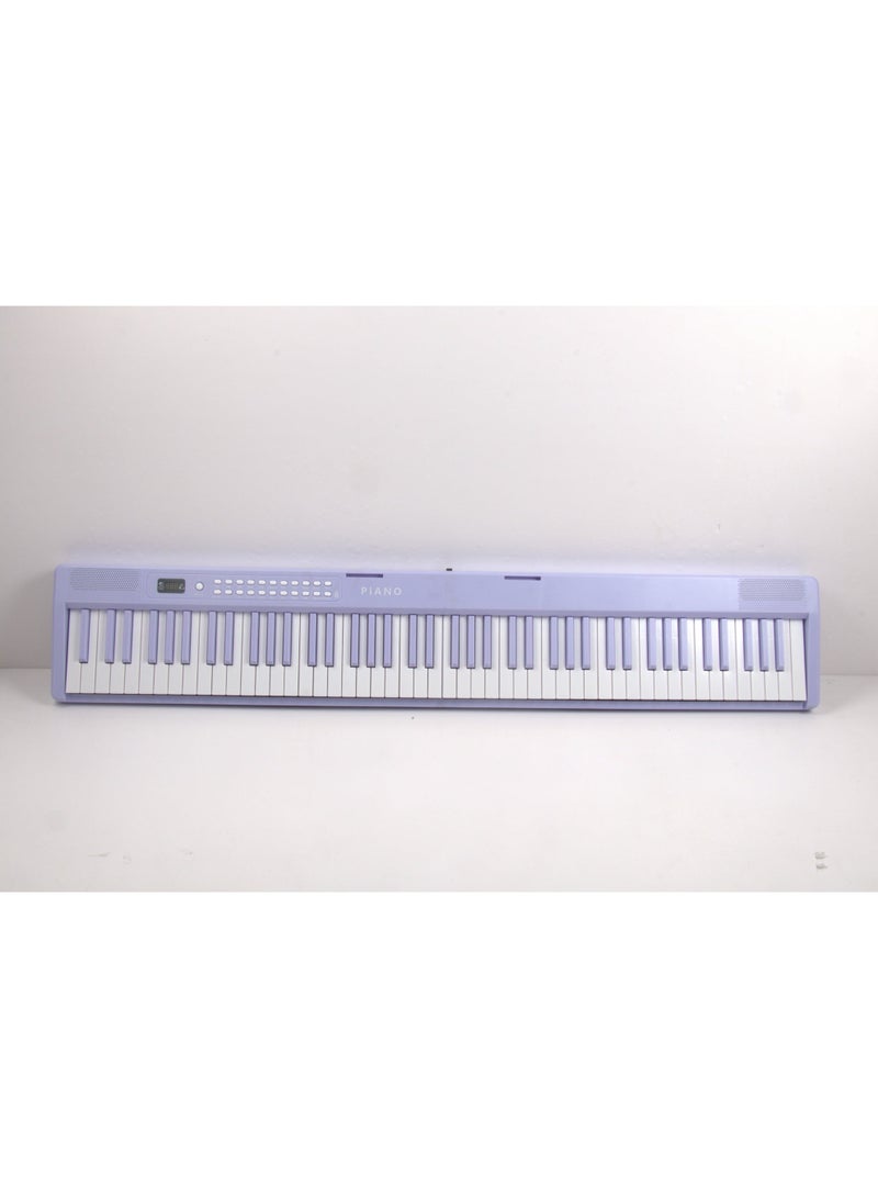 WALALLA 88 Key Foldable Electronic 5V Type-C Keyboard Piano, 3-digit LED display Electric Piano Digital Piano with Dual Bluetooth Mode, 1000 Rhythms, 1000 Tones and 150 Demos for Beginners Adults(Purple 4.4kg) - Image 2