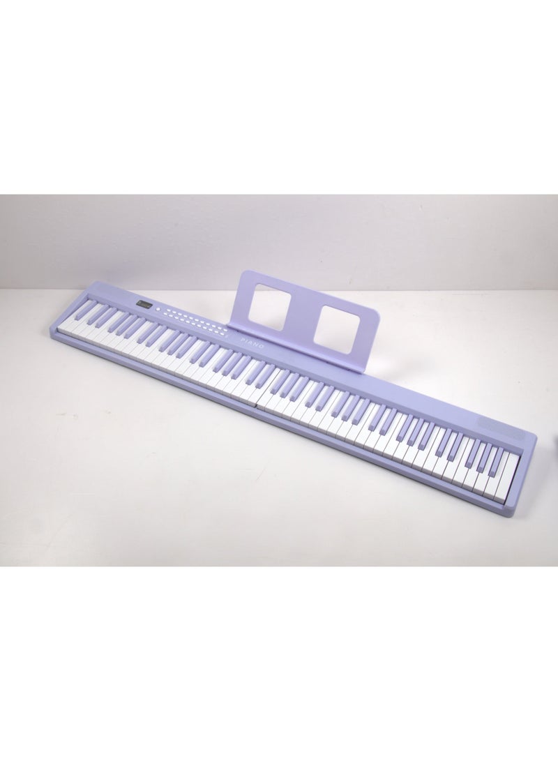 WALALLA 88 Key Foldable Electronic 5V Type-C Keyboard Piano, 3-digit LED display Electric Piano Digital Piano with Dual Bluetooth Mode, 1000 Rhythms, 1000 Tones and 150 Demos for Beginners Adults(Purple 4.4kg) - Image 4