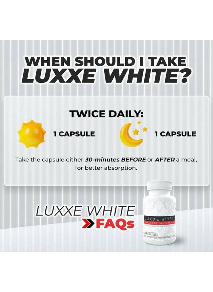 Luxxe White Whitening Support – L-Cysteine & Glutathione Formula - Image 3