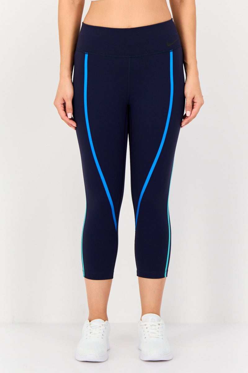 Nike Women Tight Fit Training Leggings, Navy - Image 1