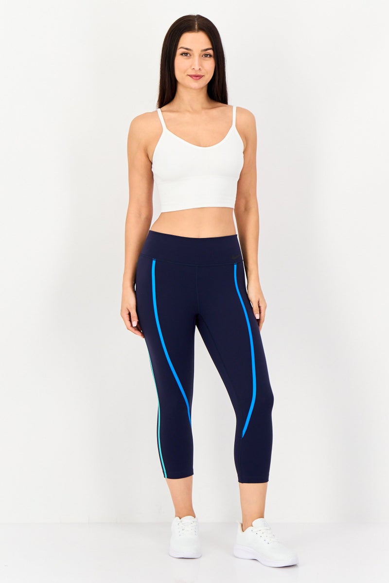 Nike Women Tight Fit Training Leggings, Navy - Image 2