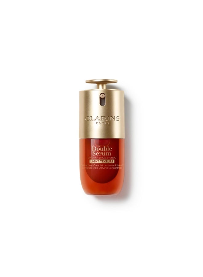 CLARINS Double Serum Light Texture 30ml | Lightweight Anti-Aging Two-Phase Face Serum with 21 Plant Extracts | Firms, Smooths & Reduces Fine Lines for Oily & Combination Skin | Youth-Renewing Anti-Wrinkle Serum 30ml - Image 1