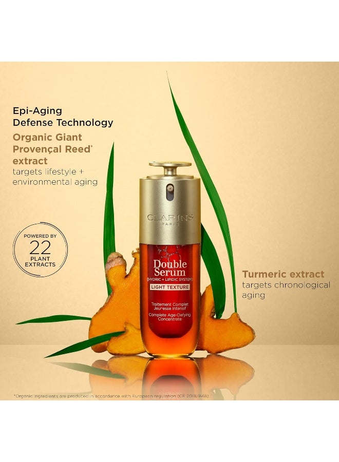 CLARINS Double Serum Light Texture 30ml | Lightweight Anti-Aging Two-Phase Face Serum with 21 Plant Extracts | Firms, Smooths & Reduces Fine Lines for Oily & Combination Skin | Youth-Renewing Anti-Wrinkle Serum 30ml - Image 3