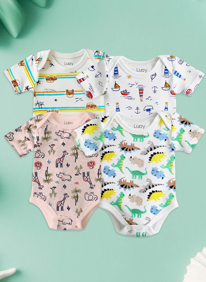 لؤي 100% Organic Cotton Clothing | Baby Clothes | Sleepsuits | Jumpsuits | Wonderful Suits for Baby Boys & Baby Girls, Newborns, Infants, Toddlers | Includes Vibrant Designs & Colors for a Festive Look