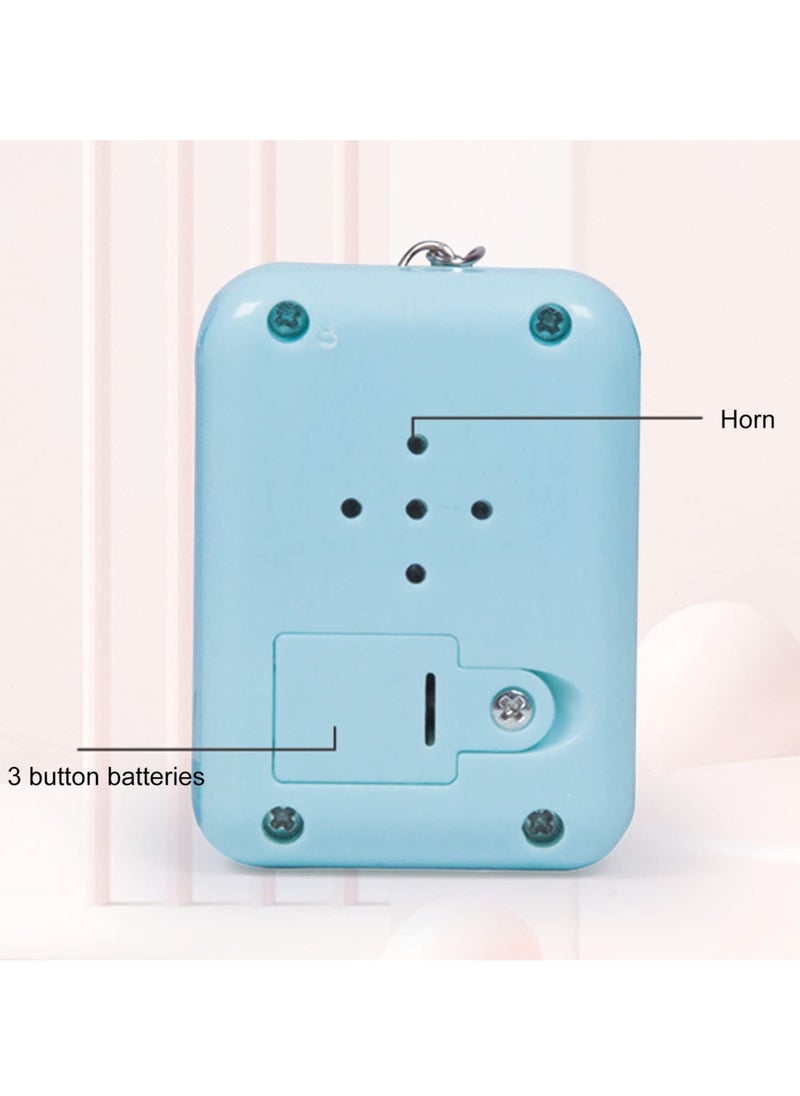 SYOSI Mini Game Console, Tiny Arcade Machine with Keychain 26 Classic Games Mini Game Console for Children (Blue)