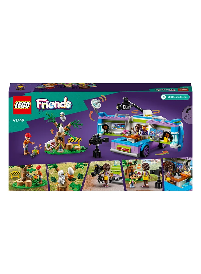 ليغو Friends Newsroom Van 41749 Building Toy Set; Creative Fun For Ages 6+; Includes Accessories So Kids Can Pretend To Film And Report The News; A Fun Gift For Kids Who Love Role Play (446 Pieces)
