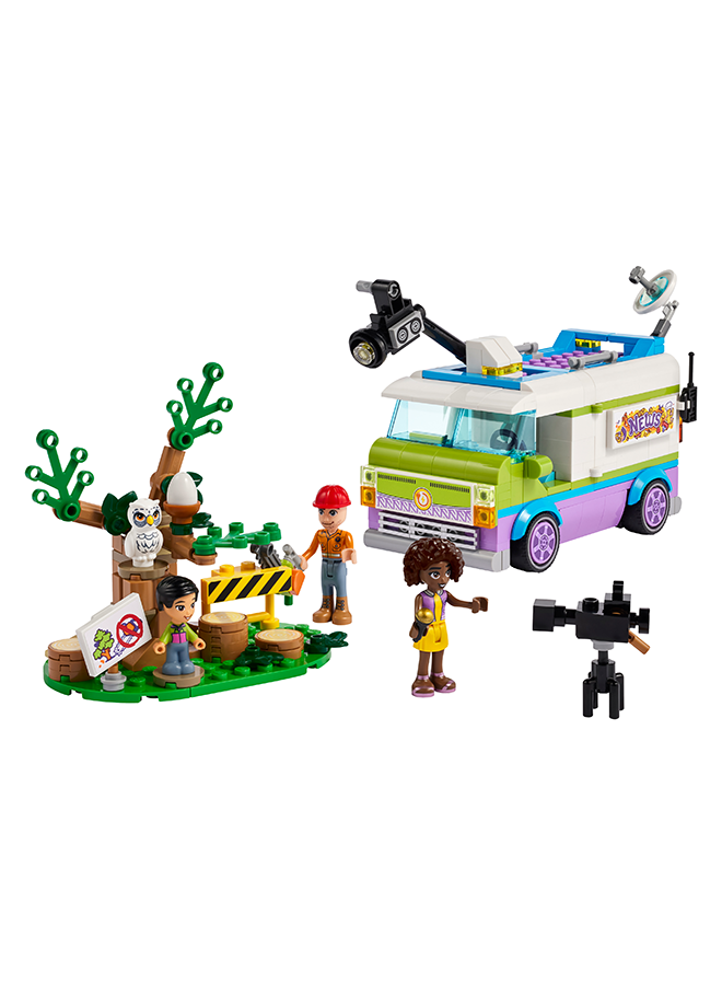 ليغو Friends Newsroom Van 41749 Building Toy Set; Creative Fun For Ages 6+; Includes Accessories So Kids Can Pretend To Film And Report The News; A Fun Gift For Kids Who Love Role Play (446 Pieces)