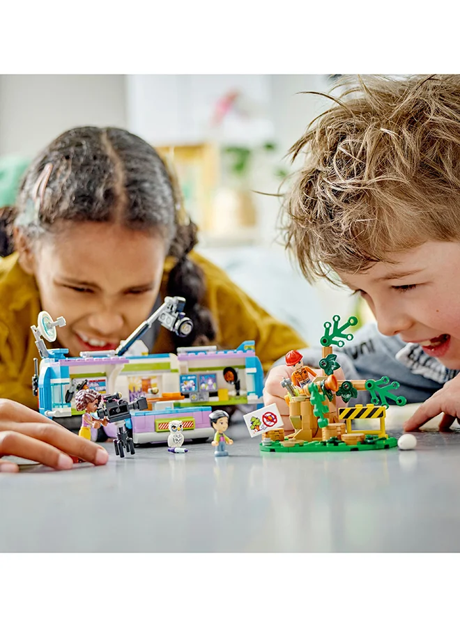 ليغو Friends Newsroom Van 41749 Building Toy Set; Creative Fun For Ages 6+; Includes Accessories So Kids Can Pretend To Film And Report The News; A Fun Gift For Kids Who Love Role Play (446 Pieces)