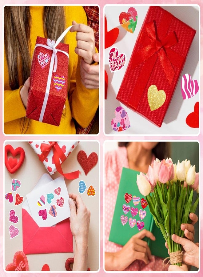 DUJAA 336 PCS Heart Stickers, Valentine Stickers for Kids Colorful Heart Stickers Valentine's Day Gift Stickers for Box Envelope Wedding Love Decorative Stickers Valentine's Day Craft Party Supplies - Image 5
