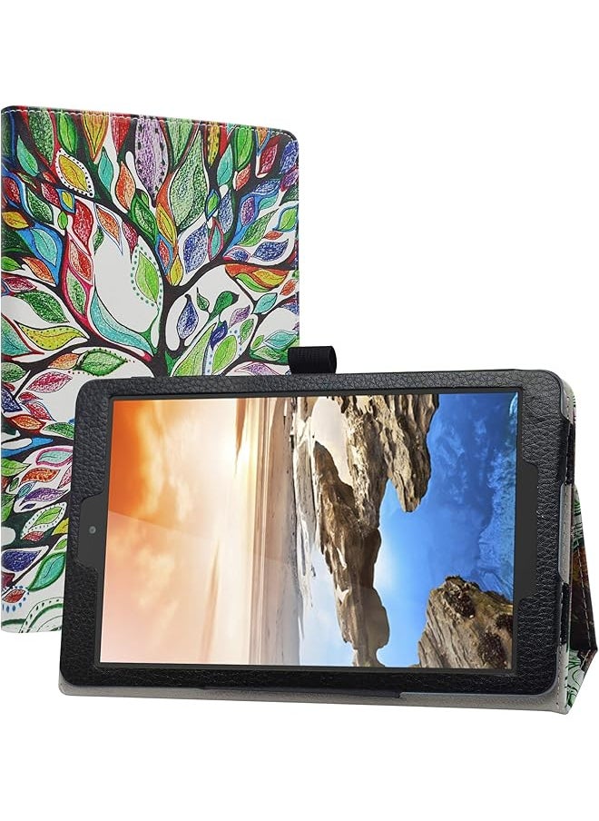 erorex - Compatible With Realme Pad Rmp2103 Case Folding Pu Leather Case With Stand For 10.4 Inch Realme Pad Rmp2103 10.4 Inch Tablet Not For Other Models Love Tree - Image 1