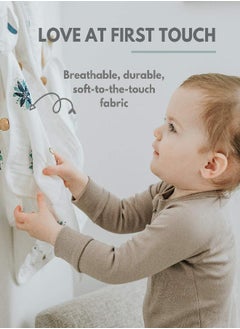 Nightingale Muslin Bamboo Baby Washcloths - Soft Organic Baby Wash Cloths Perfect for Newborn Sensitive Skin - Absorbent Baby Wipes, Burp Cloths or Face Towels - Set of 6-12x12 in(Feathers) - pzsku/Z7CE2F00D039095A9D01EZ/45/_/1692873636/4c0f646b-e0cd-488b-bfcd-f7c29312a04b