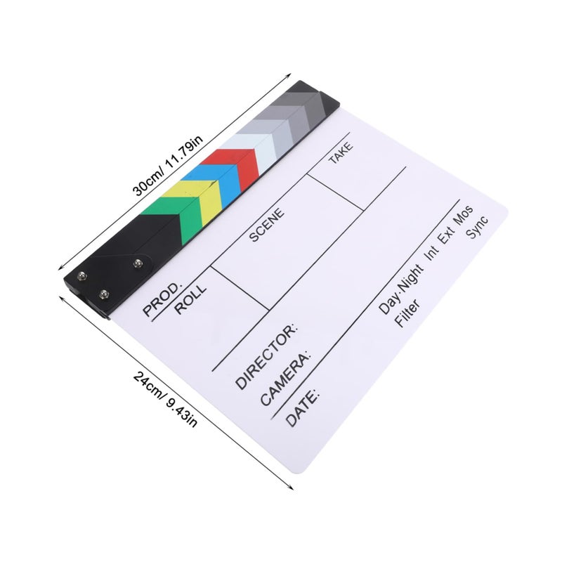 White Acrylic Film Clapperboard For Filmmaking Photography Studio And Home Decor - Image 3