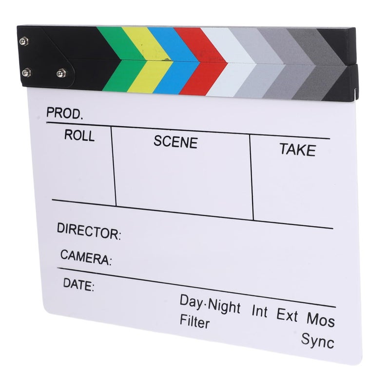 White Acrylic Film Clapperboard For Filmmaking Photography Studio And Home Decor - Image 2
