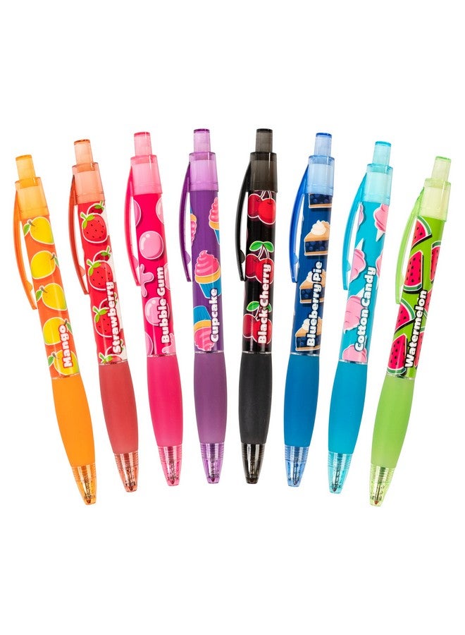 Scentco Glitter Gel Smens - Patented Gourmet Scented Colored Gel Ink Pens, Medium Point, 8 Count - Fun, Cute, Cool, Smelly Pens For Kids - Image 5