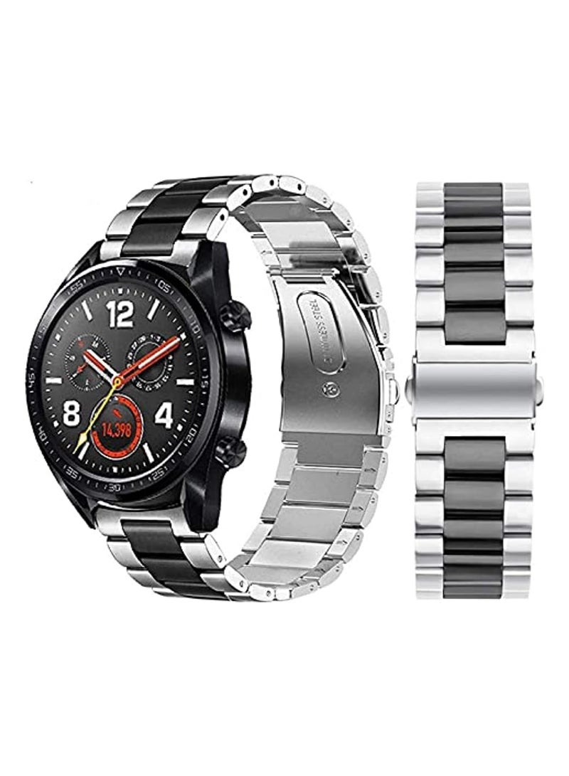 ELTRAZONE Classic Stainless Steel Smartwatch Strap Band For Huawei Smart Watch 44 millimeter - Image 1
