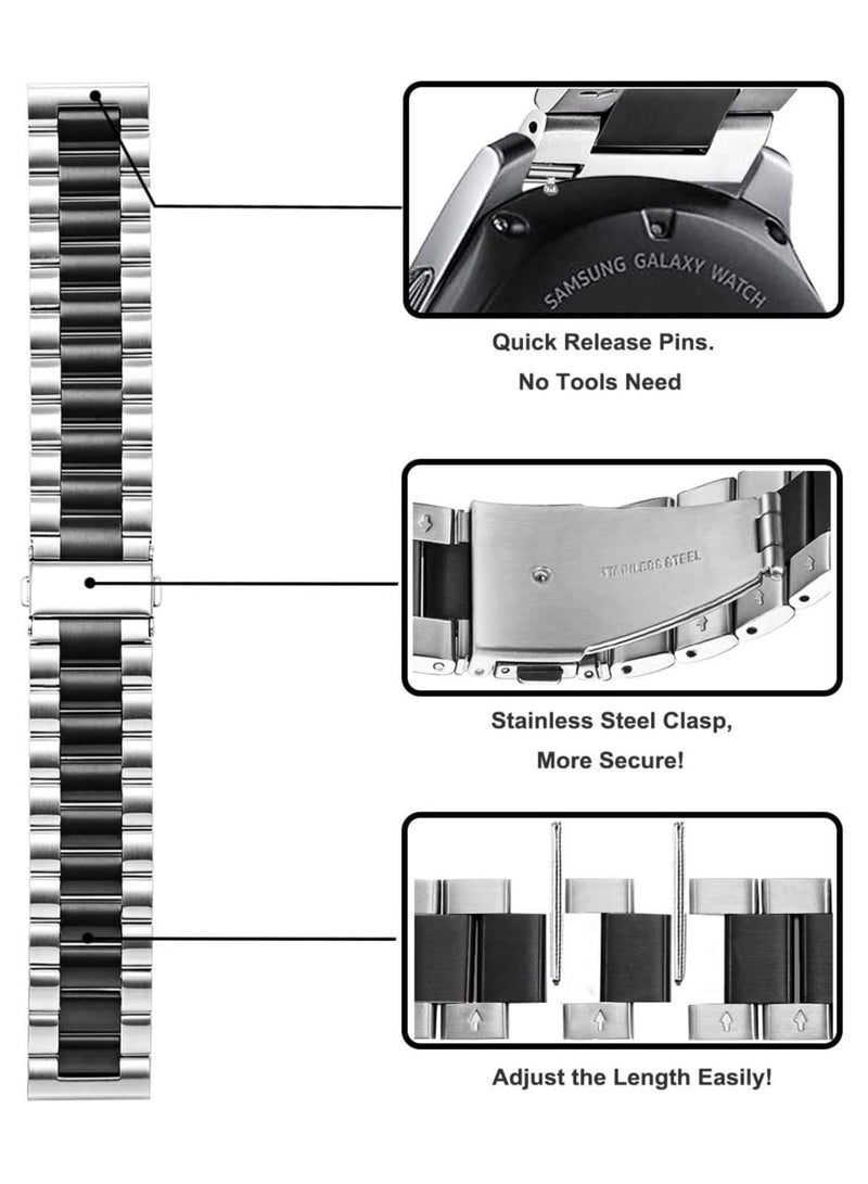 ELTRAZONE Classic Stainless Steel Smartwatch Strap Band For Huawei Smart Watch 44 millimeter - Image 4