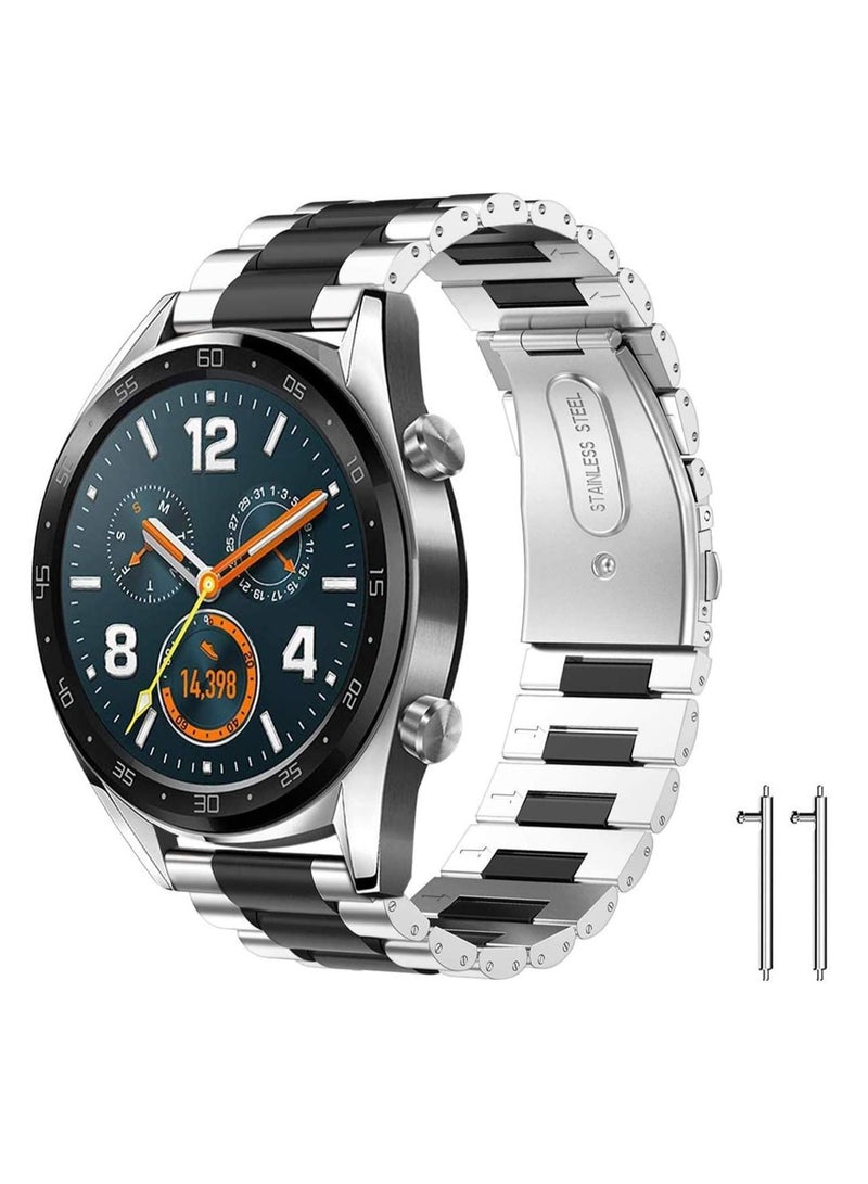 ELTRAZONE Classic Stainless Steel Smartwatch Strap Band For Huawei Smart Watch 44 millimeter - Image 2