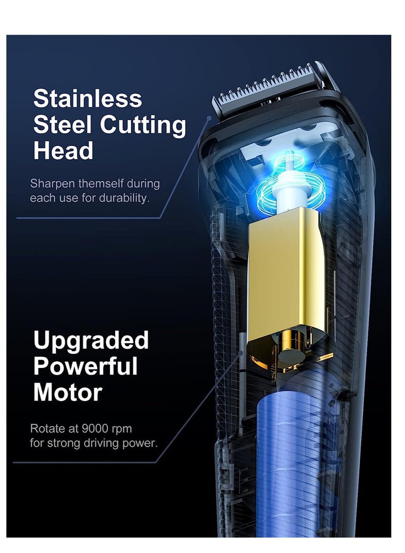 Zikra Beard Trimmer Hair Clipper for Men 13 Piece Men‚Äôs Grooming Kit with Cordless Rechargeable Hair  Nose Trimmer Electric Shaver Stainless Steel Blades for Painless Facial  Body Hair Removal - Image 4