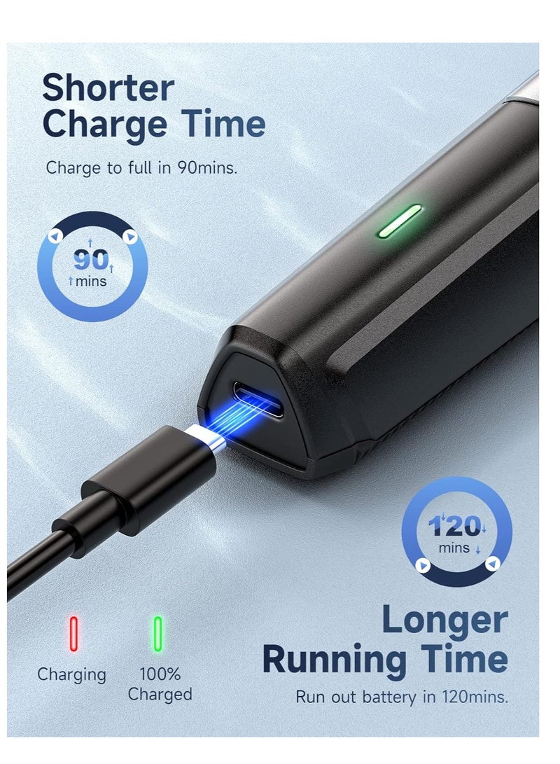 Zikra Beard Trimmer Hair Clipper for Men 13 Piece Men‚Äôs Grooming Kit with Cordless Rechargeable Hair  Nose Trimmer Electric Shaver Stainless Steel Blades for Painless Facial  Body Hair Removal - Image 5