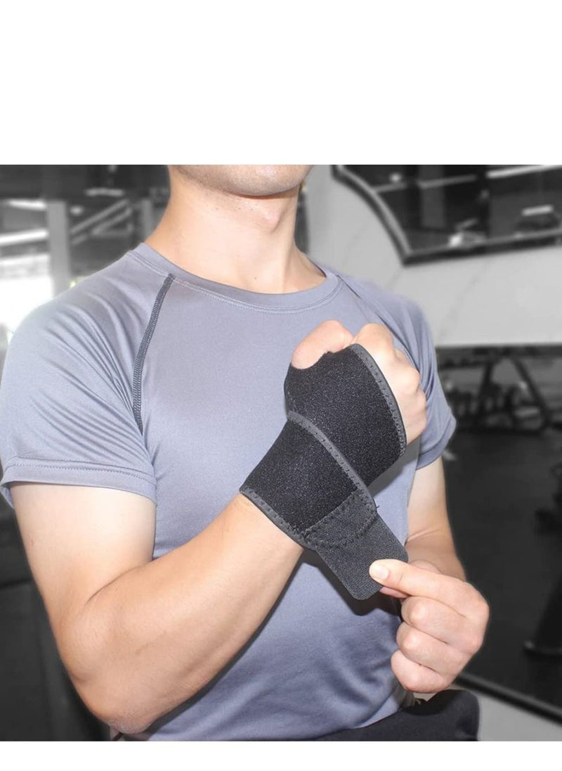 SYOSI - Wrist Brace for Carpal Tunnel, 2 Pcs Elastic Wrist Support Wrist Band Wristwrap Hand Support, Comfortable Adjustable Wrist Support Brace for Arthritis and Tendonitis, Joint Pain Relief - Image 1