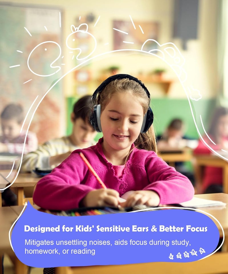 PROHEAR 032 2.0 Noise Cancelling Headphones for Kids - 25dB Noise Reduction - Adjustable Sensory Ear Protection Muffs for Concert, Fireworks, Monster Truck Shows, School - Black - Image 3