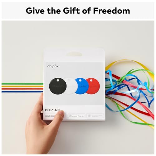 Chipolo POP Tracking Tag - Colorful, Compatible, Loud Bluetooth Tracker with Call Your Phone & Out of Range Alerts, Works with Apple Find My or Find Hub on Android - 4 Pack (Standard Mix) - Image 4