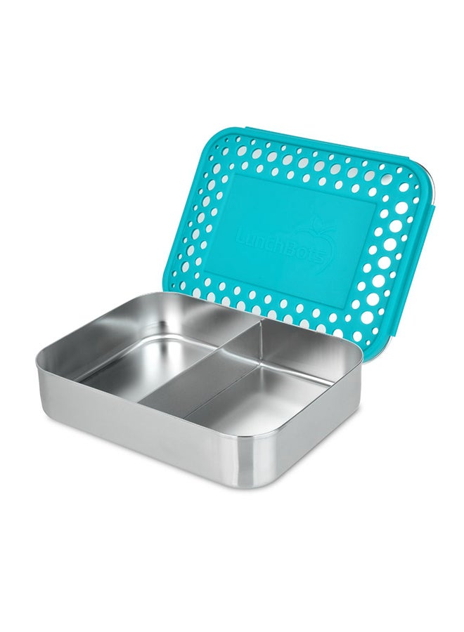 لانش بوتس صندوق غداء متوسط ​​الحجم من الفولاذ المقاوم للصدأ مقسم من Duo Bento، نقاط مائية - Image 1