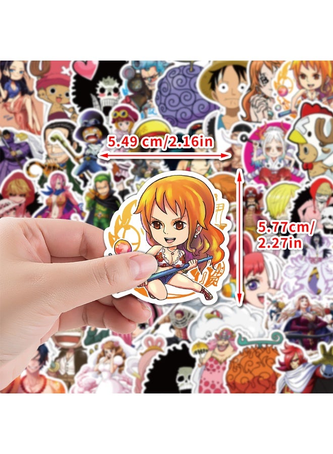 50Pcs One Piece Vinyl Stickers, Anime Waterproof Decals for Laptop, Water Bottle, Skateboard, Kids Party Favors, DIY Decorations - Image 4