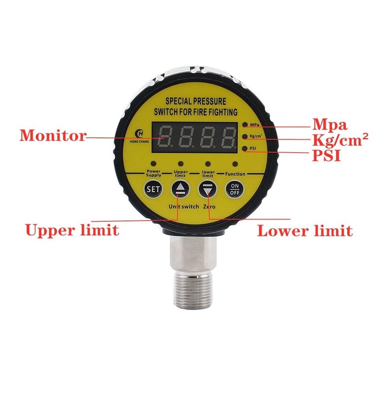 Hydraulic Air Compressor Digital Pressure Switch Thread G1 4 0 25Mpa Customizable - Image 4