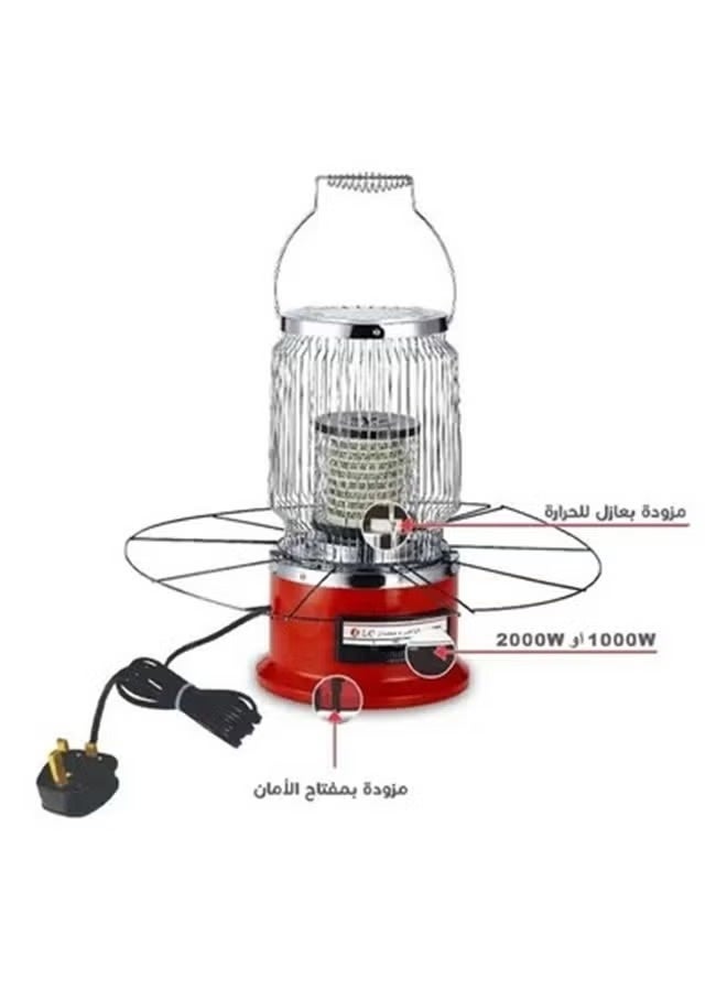 بيكي دفاية كهربائية دائرية مع زر أمان 2000 واط - Image 2