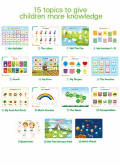 GROIC Children's Busy Books, Preschool Montessori Toys For Toddlers, Autism Sensory Education Toys, Activity Binders, Quiet Books, Early Education Toys To Develop Fine Motor Skills  - Image 2