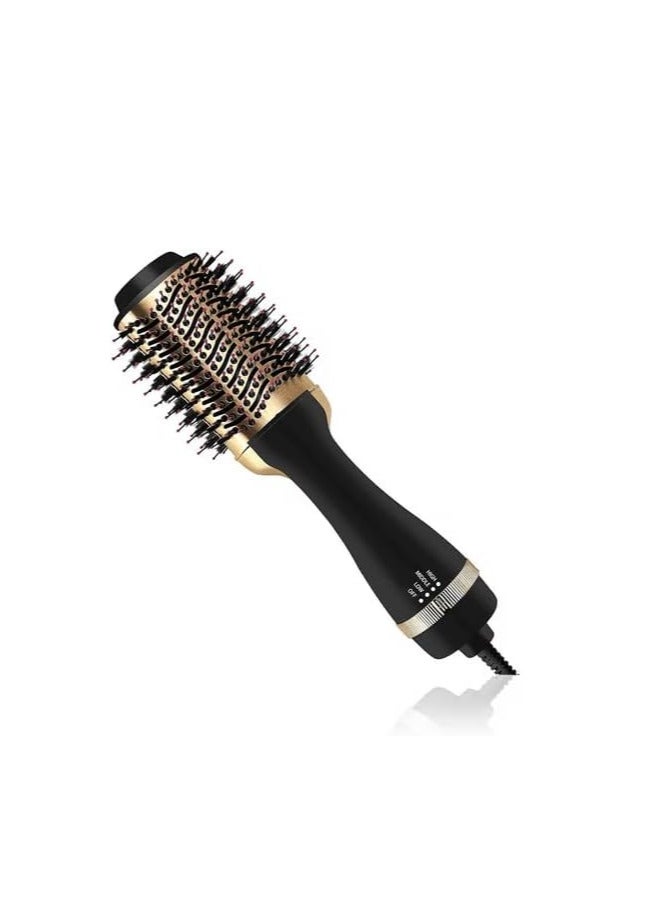 REFURA Hair Dryer Brush Blow Dryer Brush in One - Plus 2.0 One-Step Hot Air Brush - 4 in 1 HairDryer Styler and Volumizer for Drying Straightening Volumizing Hair Black RE-8473 - Image 2