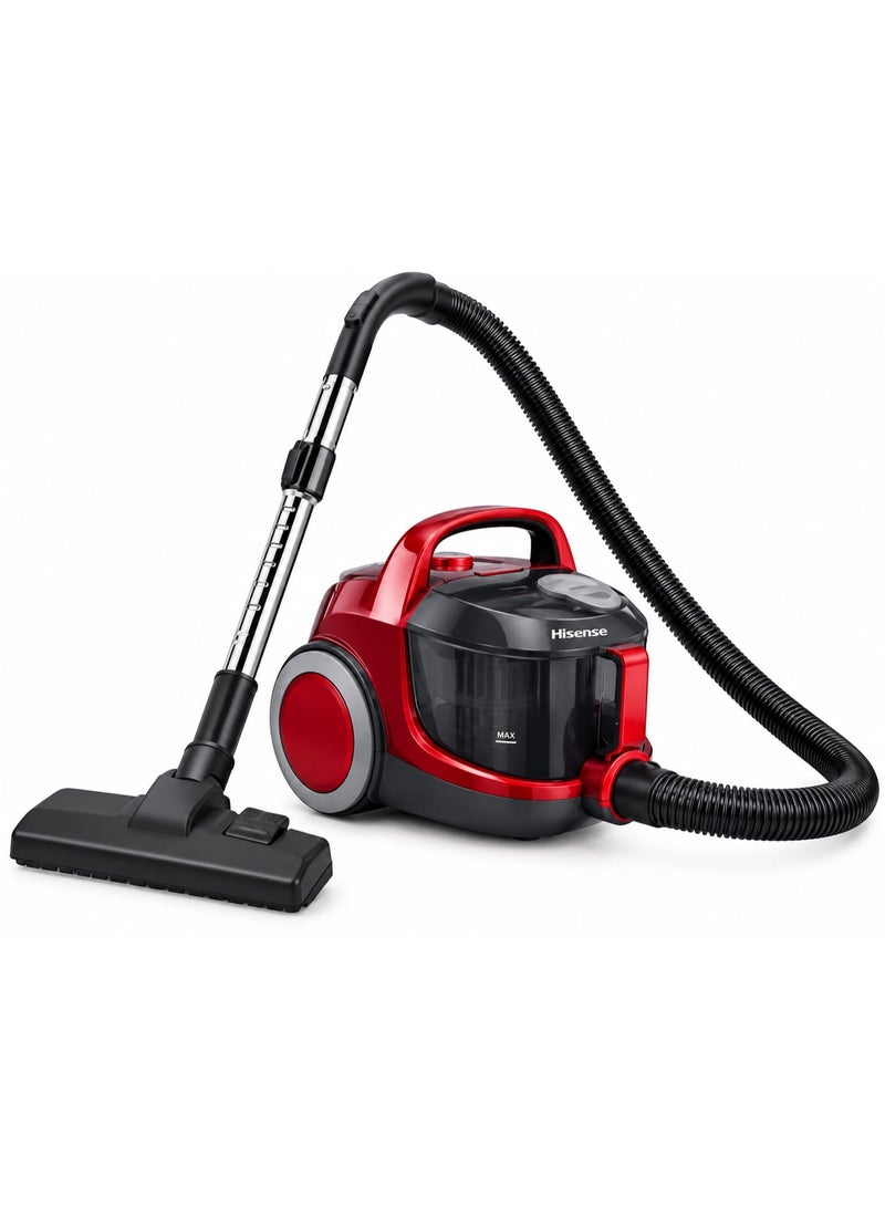 Hisense Vacuum Cleaner HVC1901GACRCY Powerful Suction pack of 1 - Image 1