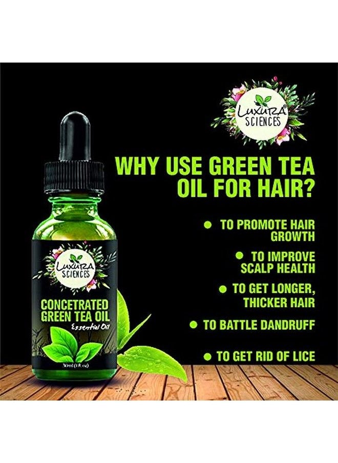 Luxura Sciences Concentrated 100% Organic Green Tea Oil/Serum 30Ml For Skin And Hair  - Image 3