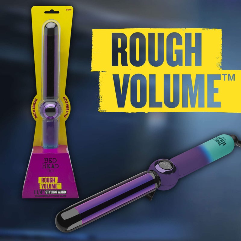 Bed Head Rough Volume Digital Hair Curling Wand | Fast Heat Up and Massive Shine, (1-1/4 in) - Image 5