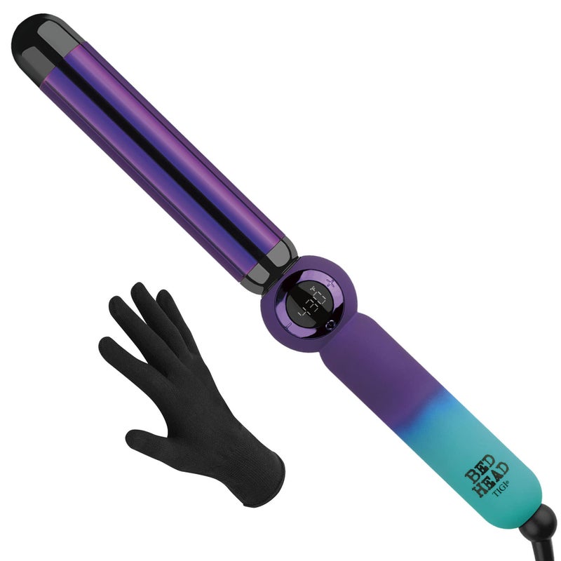 Bed Head Rough Volume Digital Hair Curling Wand | Fast Heat Up and Massive Shine, (1-1/4 in) - Image 1
