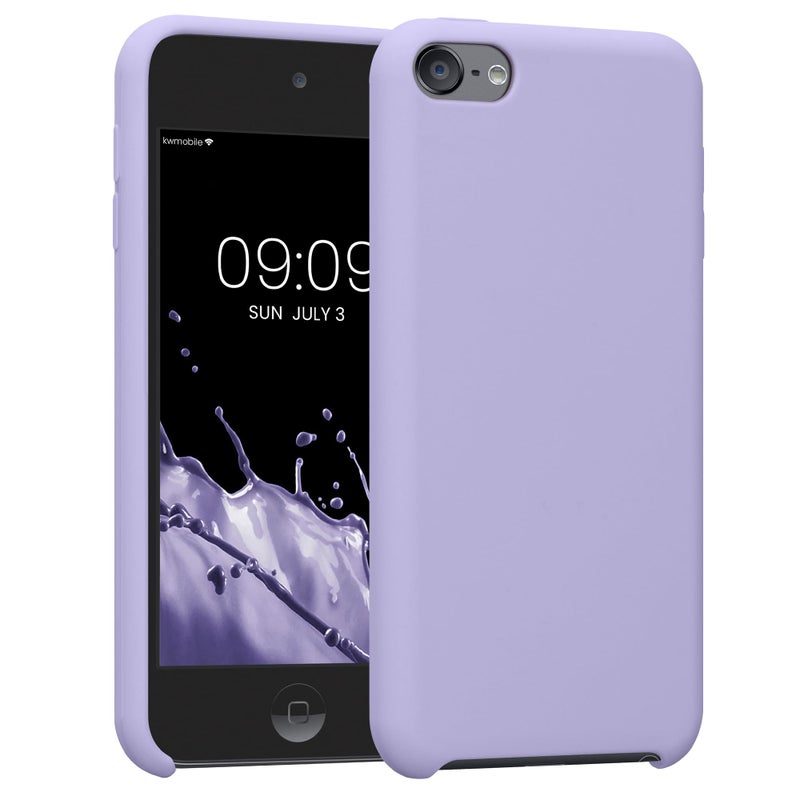 kwmobile TPU Silicone Case Compatible with Apple iPod Touch 6G / 7G (6th and 7th Generation) - Case Soft Flexible Protective Cover - Lavender - Image 1