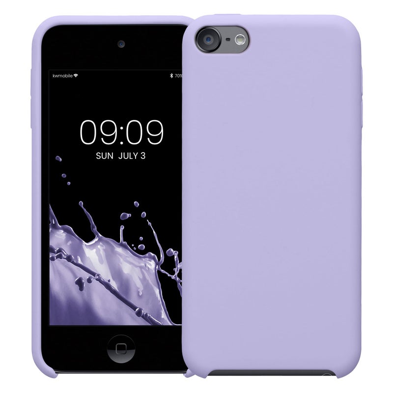 kwmobile TPU Silicone Case Compatible with Apple iPod Touch 6G / 7G (6th and 7th Generation) - Case Soft Flexible Protective Cover - Lavender - Image 5