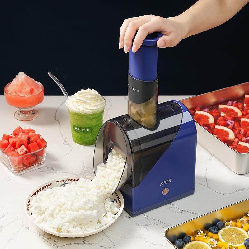 CME Slushie Maker Household Small Rechargeable Ice Shaver Ice Crusher Ice Powder Milk Tea Stall Commercial Gadget Soft-Serve Ice Machine - Image 3