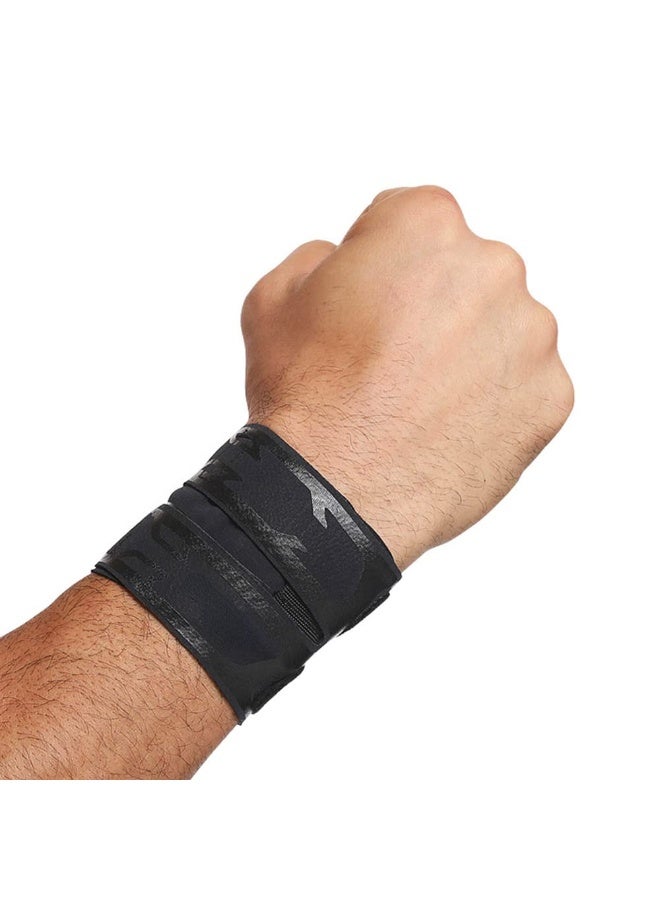FDTY Sports Compression Wrist Brace Thin Breathable Adjustable Hand Wrap Support Wristband for Basketball Badminton Tennis Unisex (Black) - Image 1