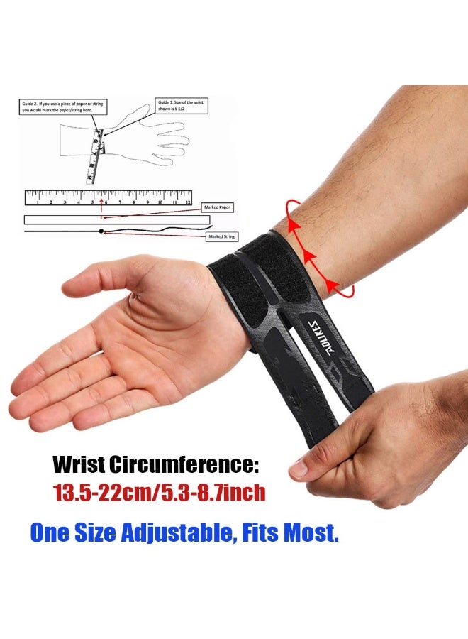FDTY Sports Compression Wrist Brace Thin Breathable Adjustable Hand Wrap Support Wristband for Basketball Badminton Tennis Unisex (Black) - Image 5