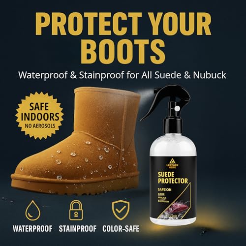 Leather Hero Suede Protector Compatible with Ugg Boots (10oz) - Waterproofing Spray for Suede Boots, Shoes, Jackets, Accessories - Water & Stain Repellant Spray - Image 2