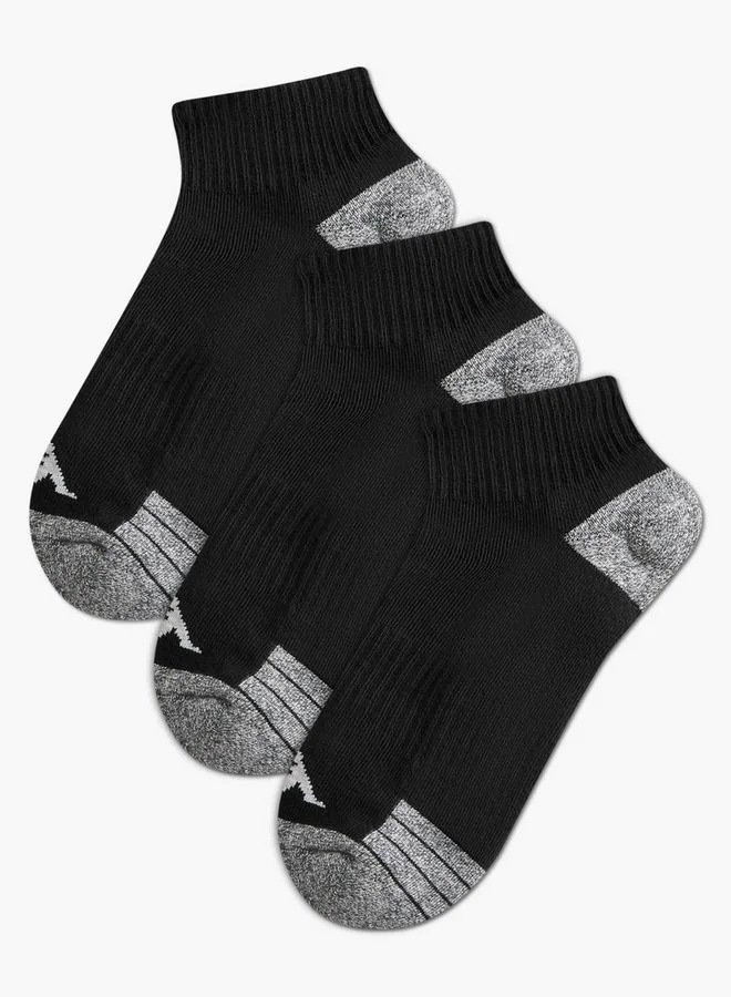 كابا Kappa Men Half Terry Socks Ankle Length - Set of 3