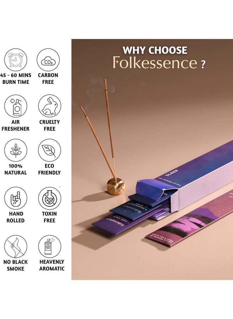 Folkulture Folkulture Incense Sticks, Set of 6 (120 Sticks) - Rosemary, Jasmine, Lavender, Sage, Sleep Incense Sticks, Insence Sticks Variety Pack - Insense Sticks, Natural and Non Toxic  - Image 4
