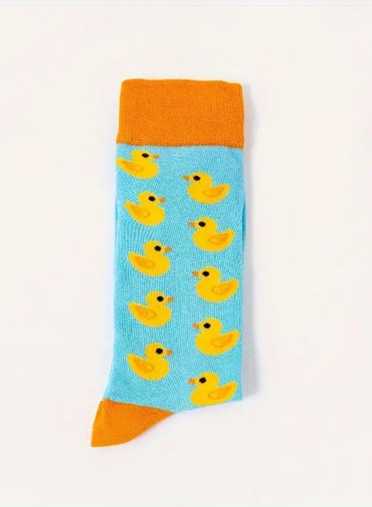 Vitacelli Unisex Rubber Ducks Crew Socks - Image 5