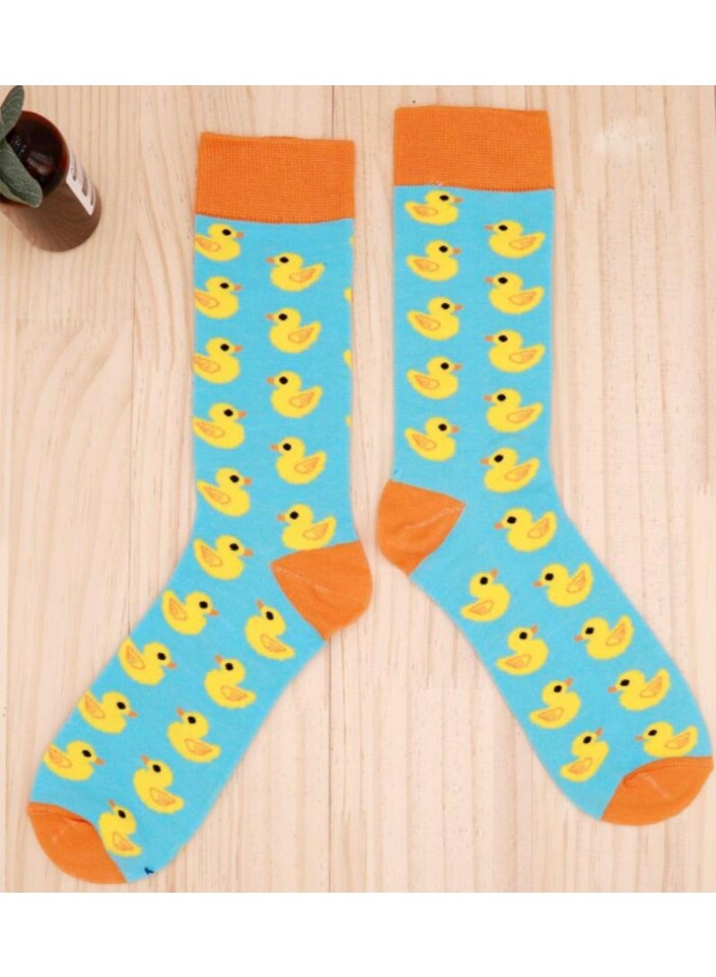 Vitacelli Unisex Rubber Ducks Crew Socks - Image 2
