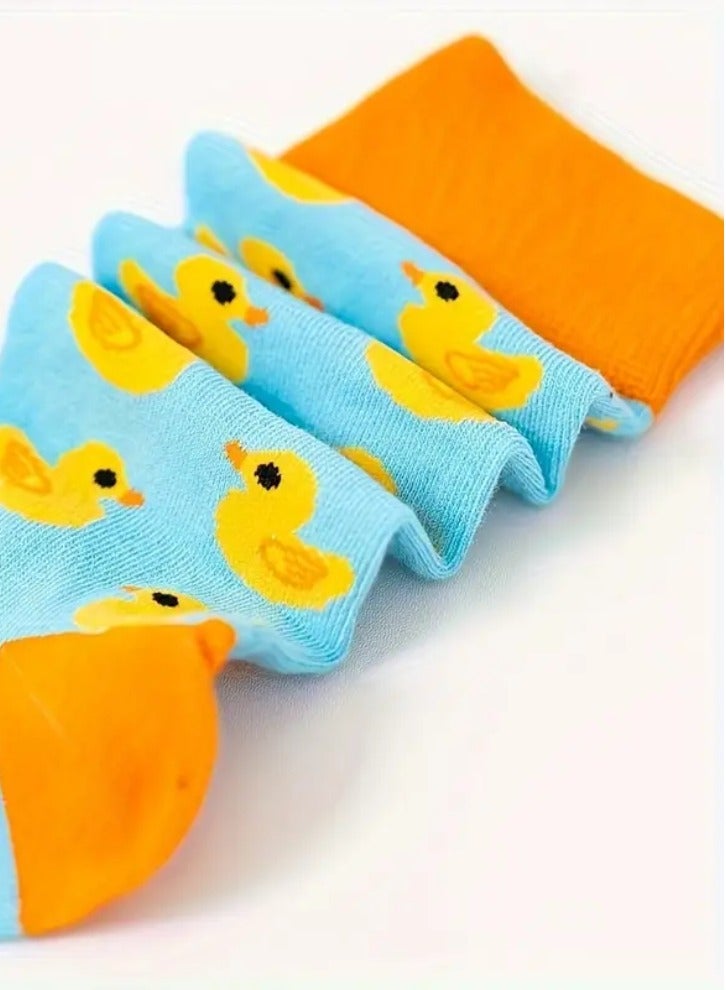 Vitacelli Unisex Rubber Ducks Crew Socks - Image 3